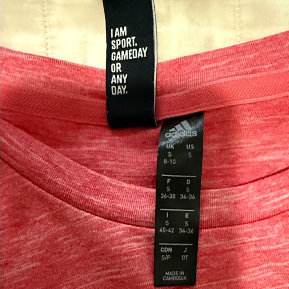 Adidas Coral Sleeveless Tank Top with a Razorback [Small] - Picture 5 of 7